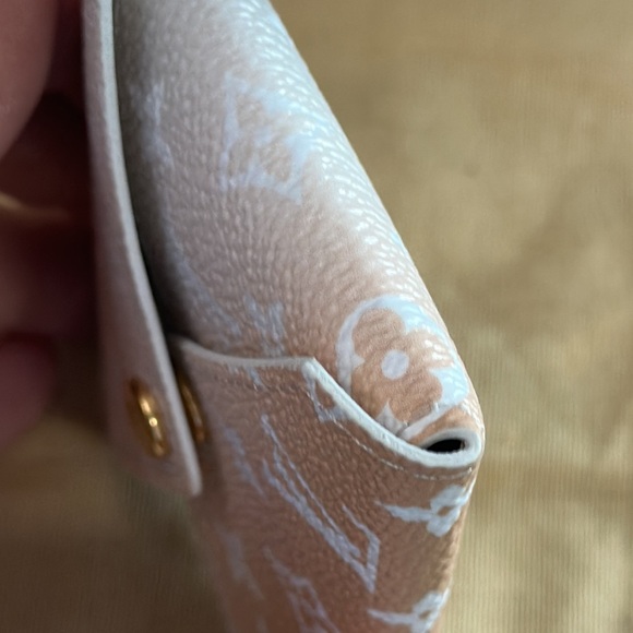 Louis Vuitton by the pool peach pochette kirigami pm pouch card case coin purse - Picture 7 of 15